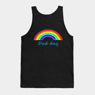 Dad Day Rainbow for Fathers Day Tank Top